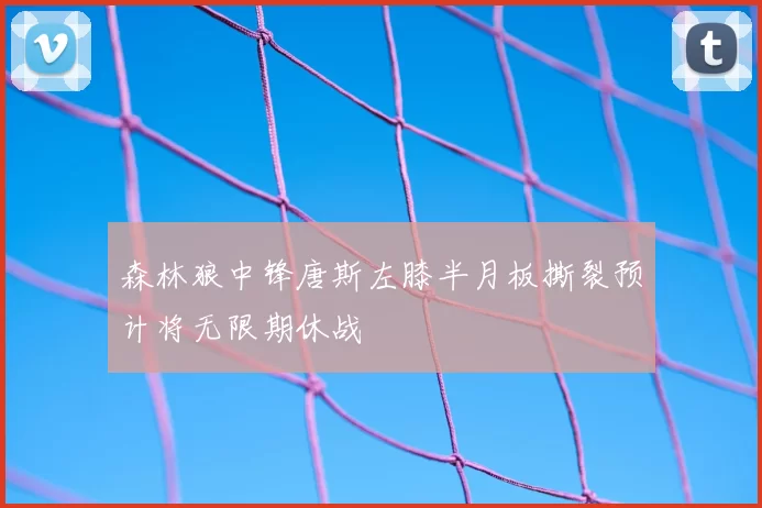 森林狼中锋唐斯左膝半月板撕裂预计将无限期休战