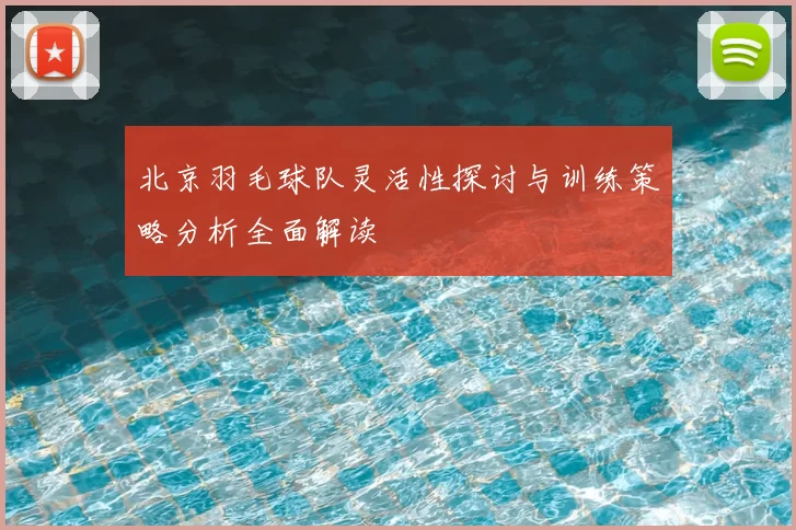 北京羽毛球队灵活性探讨与训练策略分析全面解读