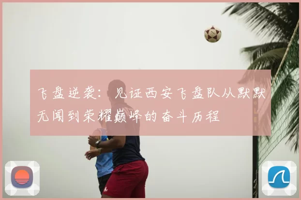 飞盘逆袭：见证西安飞盘队从默默无闻到荣耀巅峰的奋斗历程