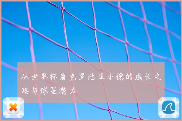 从世界杯看克罗地亚小德的成长之路与球星潜力